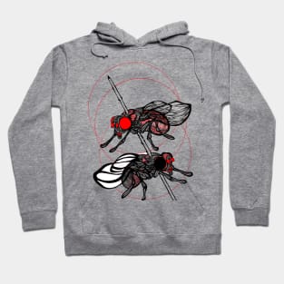 Creepy Flies on a Stick Hoodie